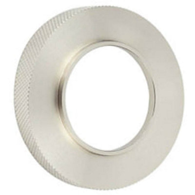 Loops Elegant Knurled Outer Rose In Satin Nickel For DoorsDoor Handle from B&Q