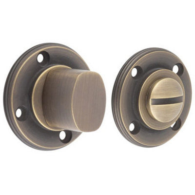 Loops Antique Brass Inner Turn & Release For DoorsDoor Handle from B&Q