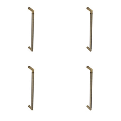 Loops 4 Pack Antique Brass Pull Handle 425mm For Cabinets And DoorsDoor Handle from B&Q