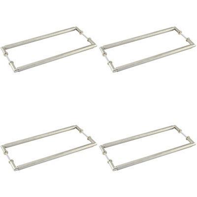 Loops 4 Pack Satin Nickel Pull Handle 425mm For Stylish Door AccessDoor Handle from B&Q