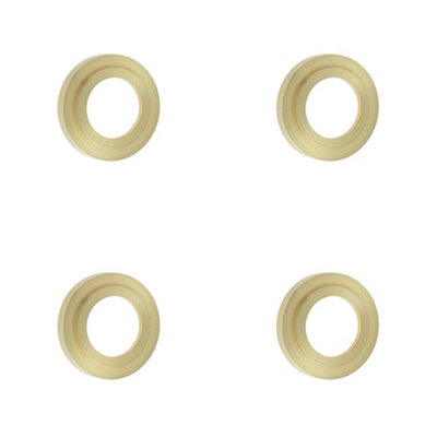 Loops 4 Pack Elegant Stepped Outer Roses Grade 304 Satin Brass For DoorsDoor Handle from B&Q