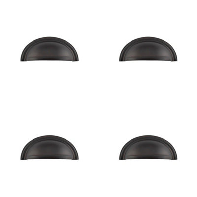 B&Q -  4 Pack Stylish 95X40mm Solid Brass Drawer Pull For Cabinetry UpgradeKitchen Drawer Pull Handle