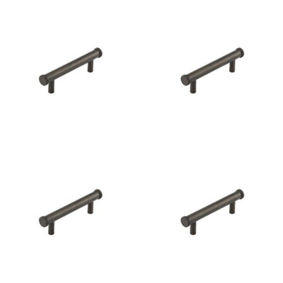 Loops 4 Pack Stylish 96mm Dark Bronze Cabinet Handle For Modern And Traditional InteriorsKitchen Drawer Pull Handle from B&Q