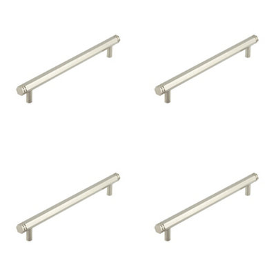 Loops 4 Pack Satin Nickel Cabinet Handle224mm Centers For Modern InteriorsKitchen Drawer Pull Handle