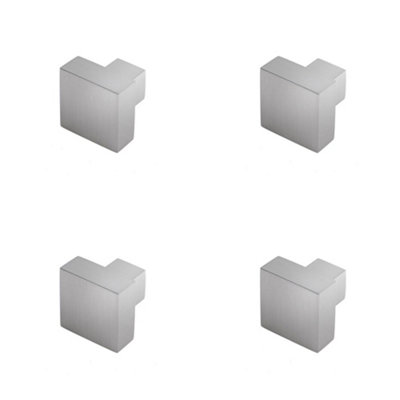 B&Q -  4 Pack Modern Satin Nickel Cupboard Knob For Stylish DecorKitchen Cabinet Knob