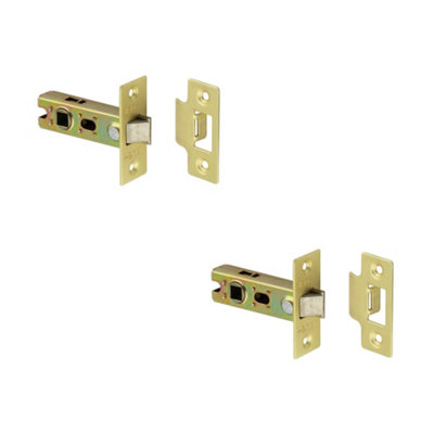 Loops 2 Pack Durable 64mm Sb Tubular Latch For Security And Convenience from B&Q