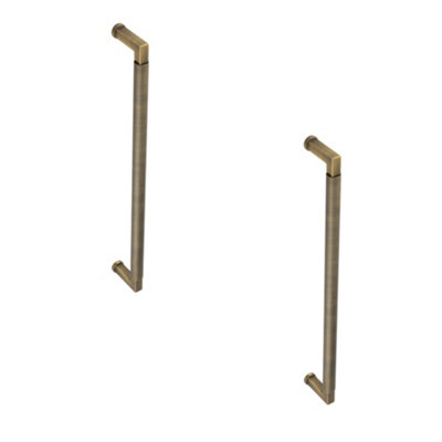 Loops 2 Pack Antique Brass Pull Handle 425mm For Cabinets And DoorsDoor Handle from B&Q