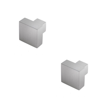 B&Q -  2 Pack Modern Satin Nickel Cupboard Knob For Stylish DecorKitchen Cabinet Knob