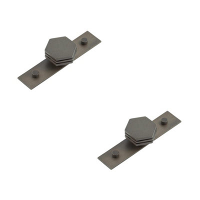Loops 2 Pack Elegant 40mm Plain Dark Bronze Cupboard Knob For Modern InteriorsKitchen Cabinet Knob