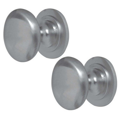 Loops 2 Pack Premium Traditional Cupboard Knob 32mm Satin Nickel For Elegant InteriorsKitchen Cabinet Knob from B&Q