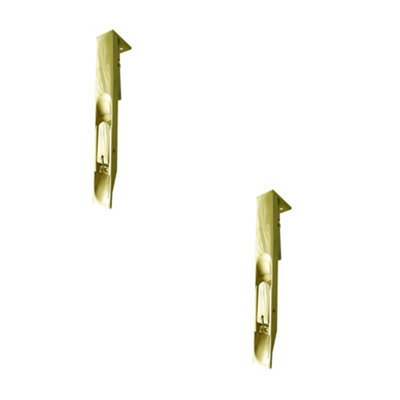 Loops 2 Pack Premium Brass Lever Action Flushbolts 150X20mm For Enhanced Security from B&Q