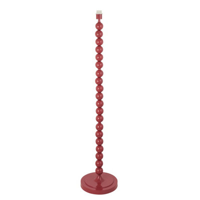 Loops Stylish 1327mm Tall Floor Lamp In Glossy Pink Clay Finish With E27 Led Compatibility from B&Q