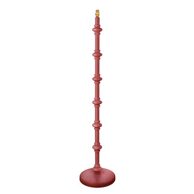 Loops Elegant 1380mm Tall Satin Pink Floor Lamp With B22 Switch For Home Decor from B&Q