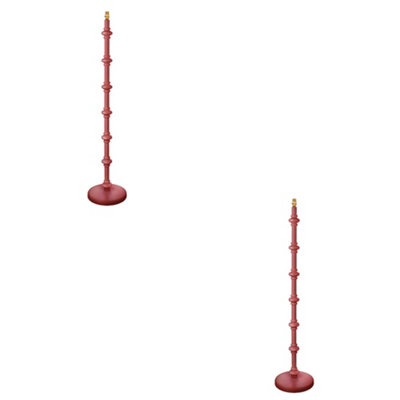 Loops Chic 2 Pack Of 1380mm Tall Satin Pink Clay Floor Lamps With B22 Led Compatibility from B&Q