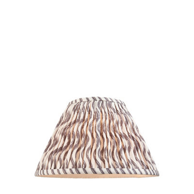 Loops 30Cm Artisan Tapered Cylinder Lamp Shade In Elegant Pearl Grey Fabric from B&Q