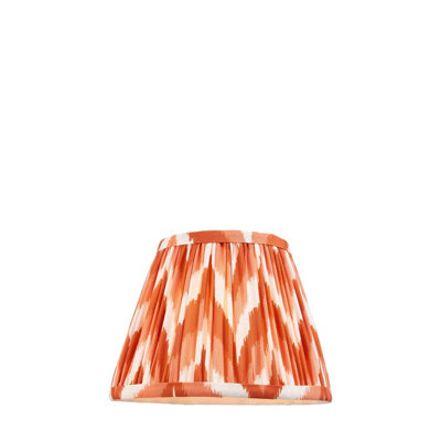 Loops Handcrafted 20Cm Apricot Orange Tapered Cylinder Lamp Shade With Zigzag Design from B&Q
