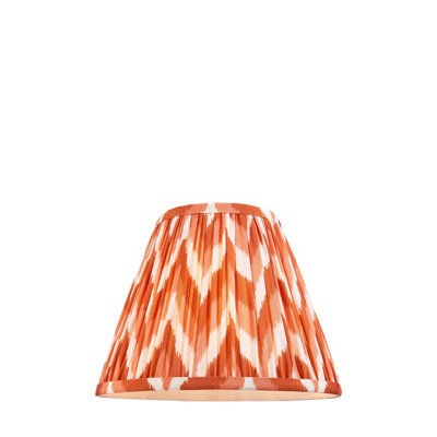 Loops Stylish 25Cm Handcrafted Tapered Lamp Shade In Vibrant Apricot Orange from B&Q