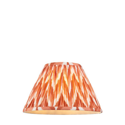 Loops 30Cm Handcrafted Apricot Orange Zigzag Lamp Shade For Stylish Home Decor from B&Q