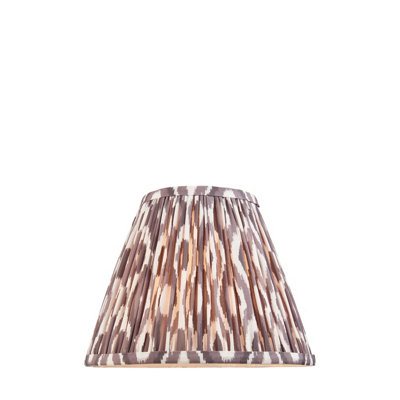 Loops 25Cm Handcrafted Pearl Grey Tapered Cylinder Lamp Shade For Elegant Lighting Decor from B&Q