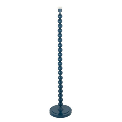 Loops Elegant 1327mm Tall Floor Lamp In Gloss Marlin Blue With E27 Led Bulb from B&Q