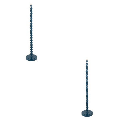 Loops Stylish Gloss Marlin Blue Tall Floor Lamps2 Pack For Modern Home Decor from B&Q