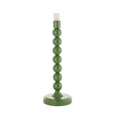 Loops Stylish Gloss Cotswold Green Table Lamp BaseE14 Compatible Lighting Solution from B&Q