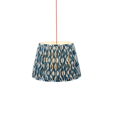 Loops Stylish Marlin Blue Pendant Light With Aged Brass Finish For Modern Home Decor from B&Q