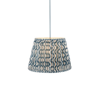Loops Elegant Brushed Aged Brass Pendant Light With Blue Flex6W Led B22 from B&Q