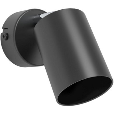 Loops Sleek Modern Black Ceiling Spotlight For Indoor SpacesElegant Lighting Solution from B&Q