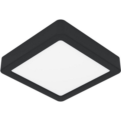Loops Stylish Led Black Square Ceiling Light For Modern Indoor Spaces from B&Q