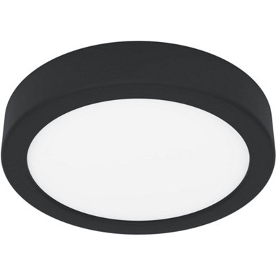 Loops Sleek Modern Black Led Ceiling Light For Indoor SpacesMinimalist Design from B&Q