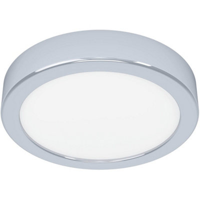B&Q -  Sleek Modern Chrome Round Led Ceiling Light For Indoor Spaces