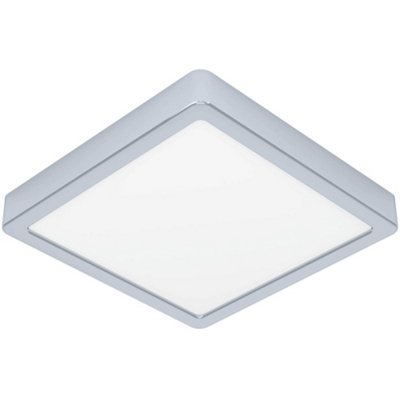 Loops Stylish 22Cm Chrome Square Led Ceiling Light For Modern Indoor Spaces from B&Q