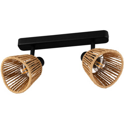 B&Q -  Stylish Modern Black Led Ceiling Light Fixture For Home Interiors
