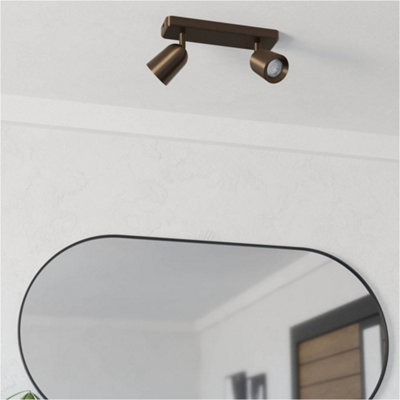 Loops Dark/Bronze Stylish Led Ceiling Spotlight For Indoor Spaces Size 1