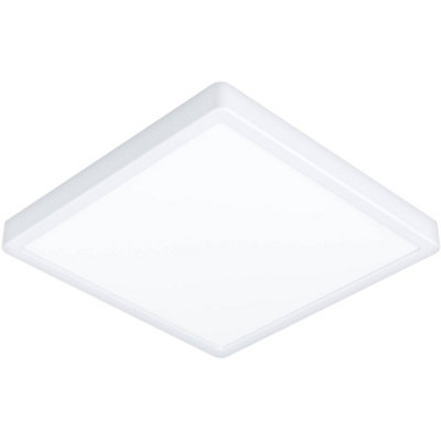 Loops Stylish Modern White Square Led Ceiling Light For Indoor Spaces from B&Q