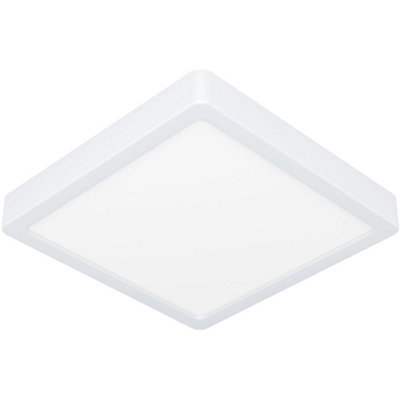 Loops Modern White Square Led Ceiling LightStylish Indoor Illumination For Any Room from B&Q