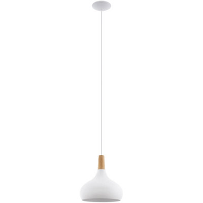 Loops Stylish Modern White Pendant Ceiling Light For Indoor Spaces from B&Q