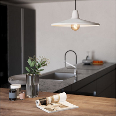 Loops Stylish Modern Black Pendant Ceiling Light For Contemporary Home Decor from B&Q