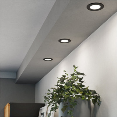 Loops Sleek Black Ceiling Spotlight For Modern Home DecorPerfect For Any Room from B&Q