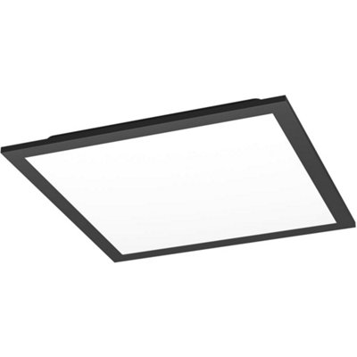 Loops Stylish Modern Black Square Ceiling Light Indoor Spaces from B&Q