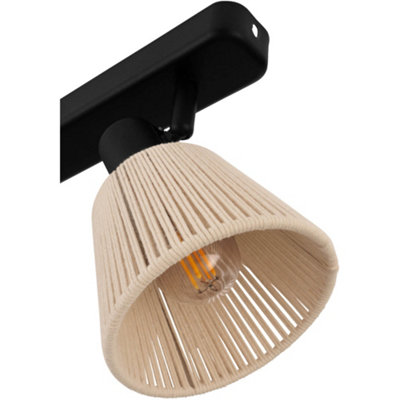 Loops Stylish Black Triple Ceiling Spotlight For Modern Indoor Spaces from B&Q