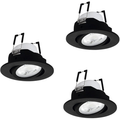 Loops Sleek Modern Black Ceiling Spotlight For Indoor SpacesPerfect For Home Lighting from B&Q