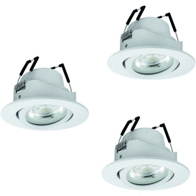 Loops Sleek White Ceiling Spotlight For Contemporary Indoor Lighting from B&Q