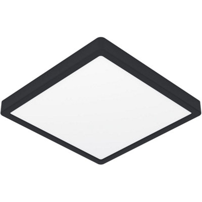 Loops Contemporary Black Square Led Ceiling Light For Modern Indoor Spaces from B&Q