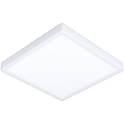 Loops Sleek Modern Design White Square Led Ceiling Light For Indoor Spaces from B&Q