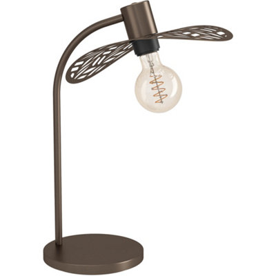 B&Q -  Stylish 45Cm Modern Bronze Table Lamp For Home Décor And Lighting
