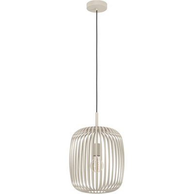 Loops Sandy Finish Modern Design Single Pendant Ceiling Light For Stylish Indoor Spaces from B&Q