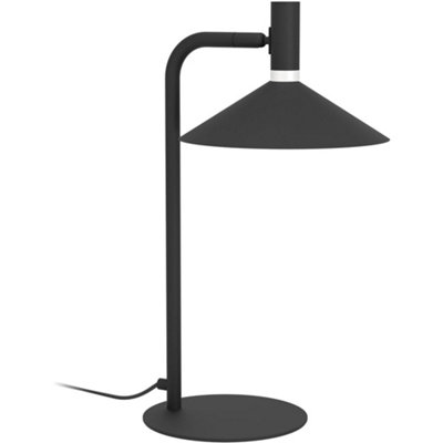 Loops Sleek Modern Black Table Lamp For Stylish Indoor Home Illumination from B&Q