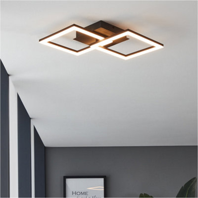 B&Q -  Stylish Modern Black Pendant Light52Cm Indoor Ceiling Fixture For Home Decor